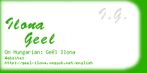 ilona geel business card